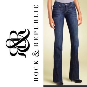 💥Host Pick!💥 Rock & Republic Medium Wash Low Rise Flare Jeans Cut#001520